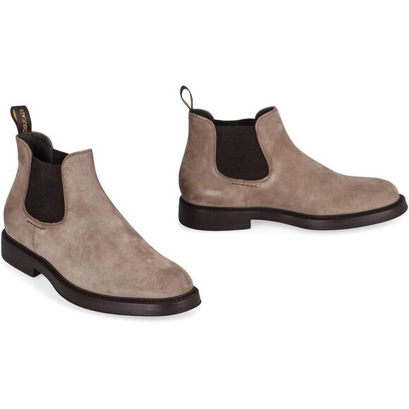 DOUCAL S Men's Suede Chelsea Boots Men SAND - Picture 3 of 4